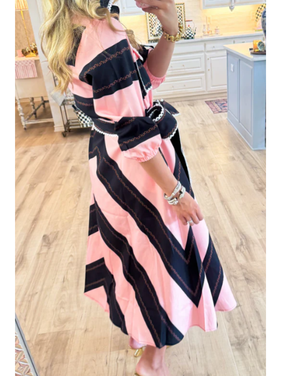 Contrast Dress