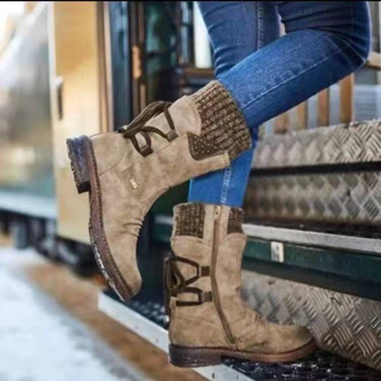 Retro mid-low Martin boots