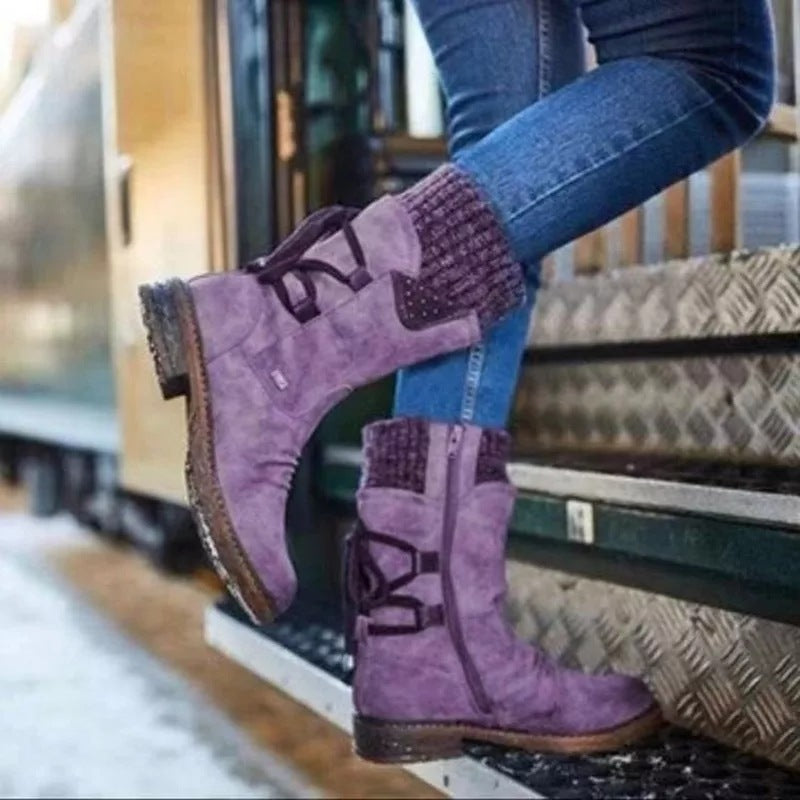 Retro mid-low Martin boots