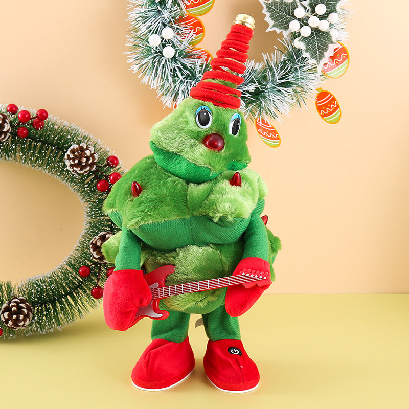 Electric dancing plush Christmas tree