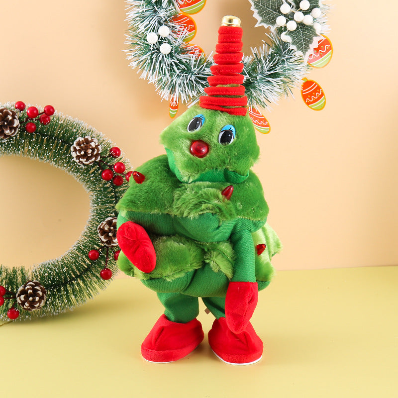 Electric dancing plush Christmas tree