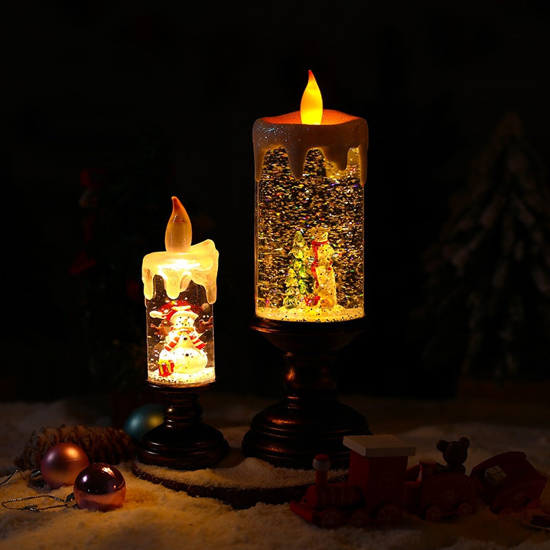 Christmas candle night light