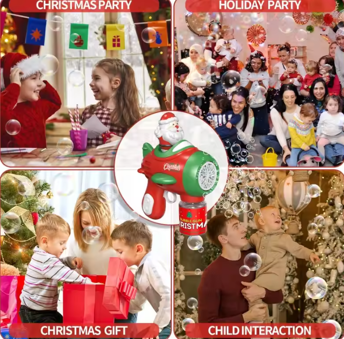 Santa Claus Electric Bubble Machine