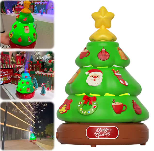 Christmas Tree Music Box Bubble Machine