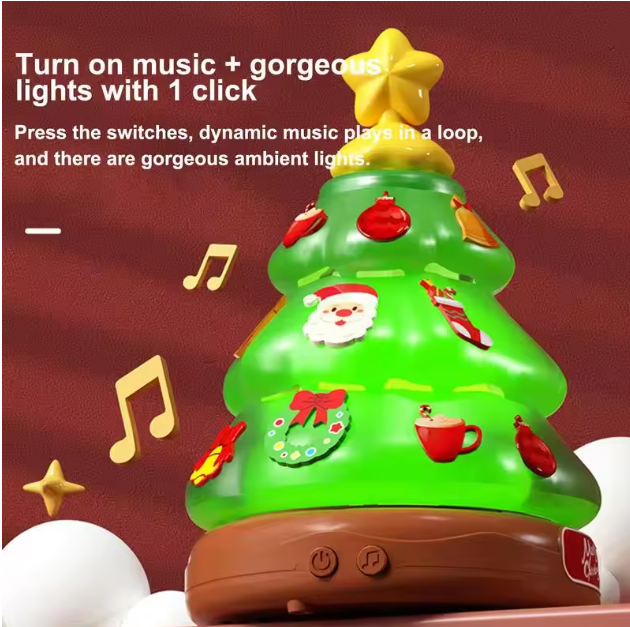 Christmas Tree Music Box Bubble Machine