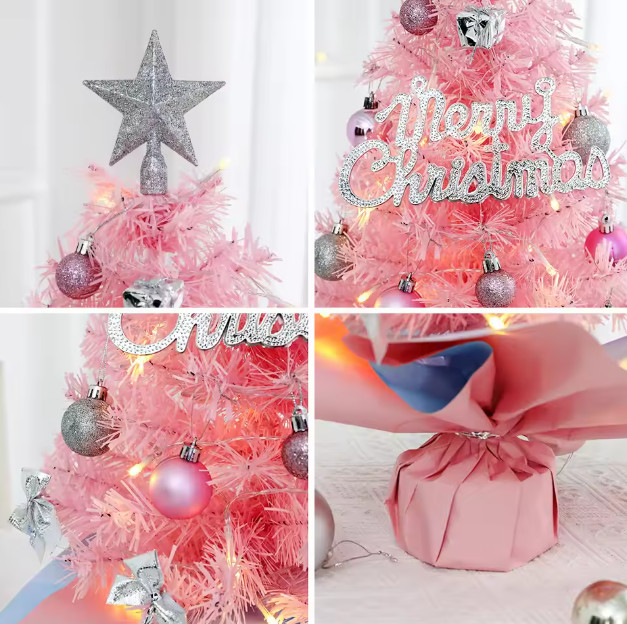 Mini Pink Christmas Tree