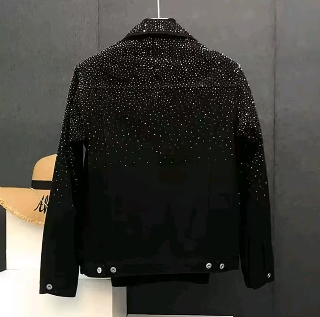 Rhinestone Baby's breath Jacket