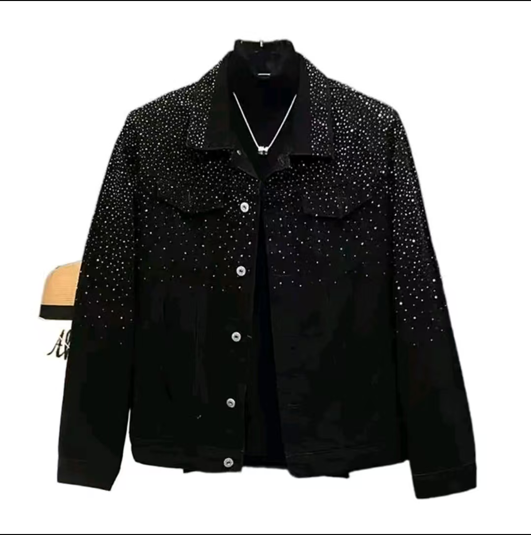 Rhinestone Baby's breath Jacket