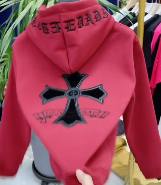 Embroidered bellyband hoodie