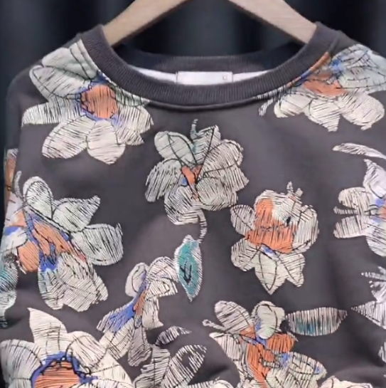 Heavy Industrial Floral Sweatshirt