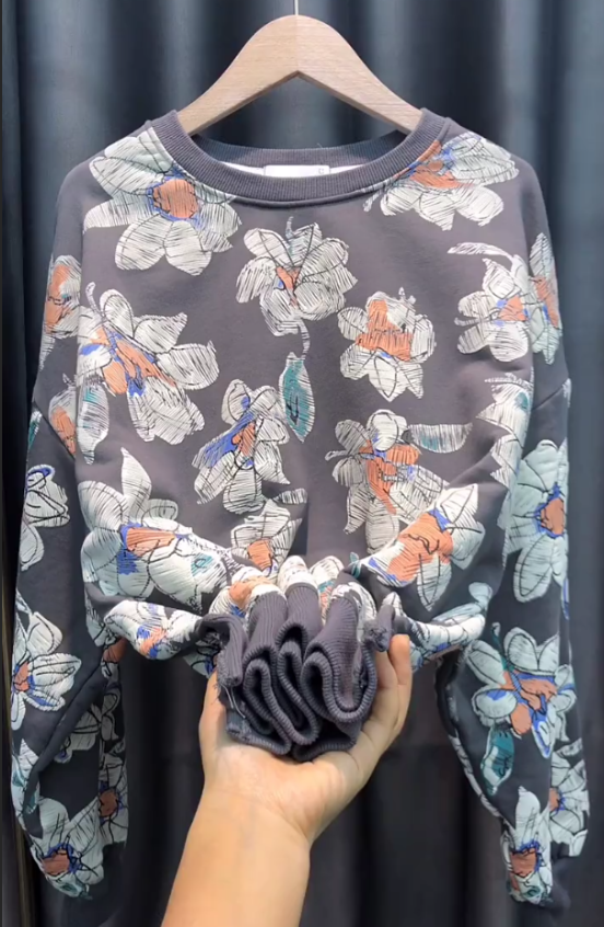 Heavy Industrial Floral Sweatshirt