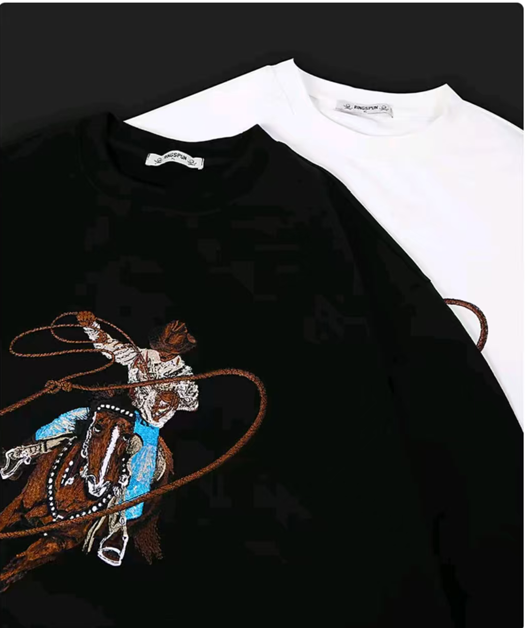 Embroidered Night Light Crew Neck Sweatshirt