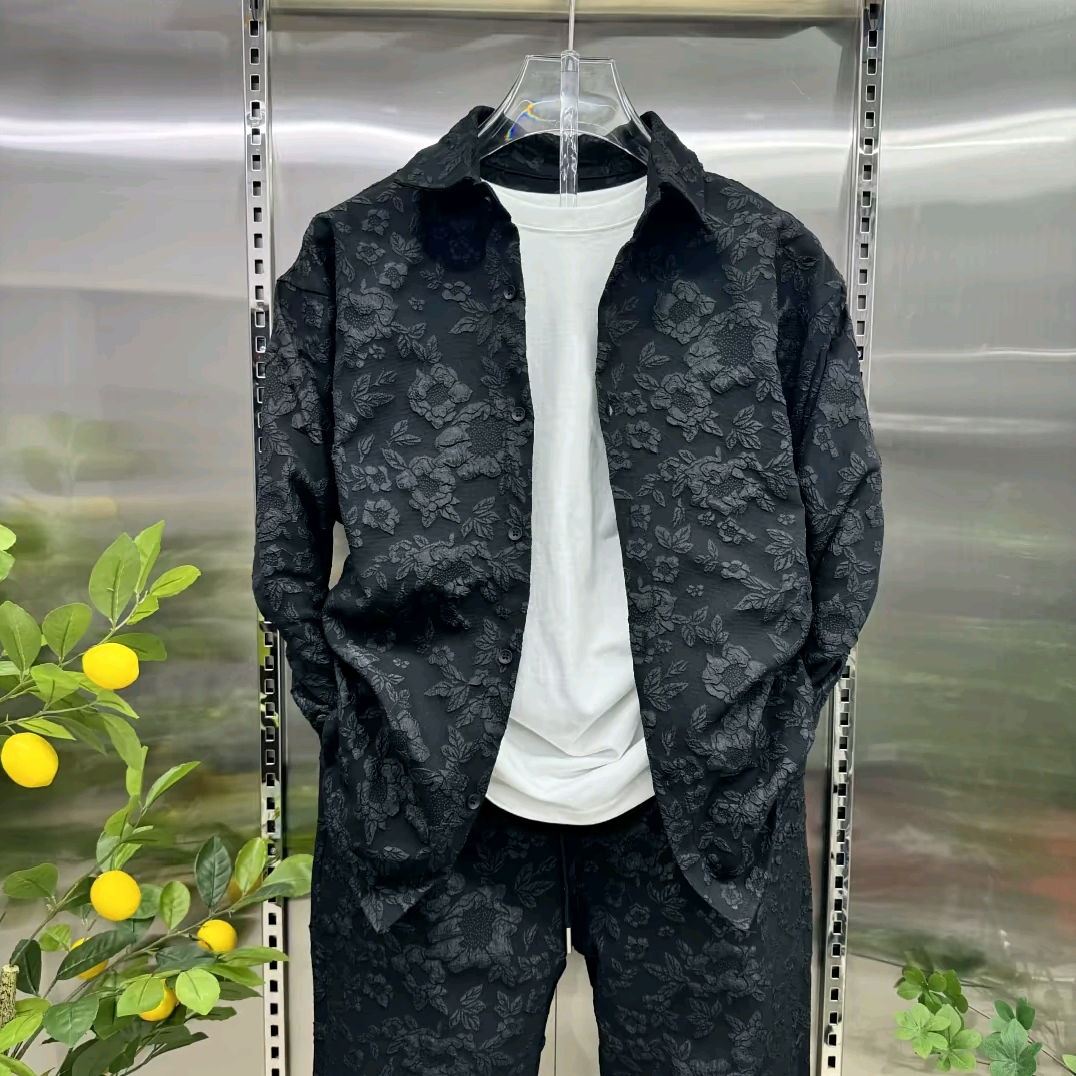 Fashionable casual two-piece shirt