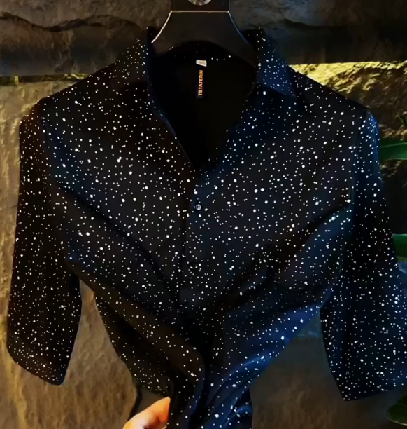Starry Ice Silk Shirt