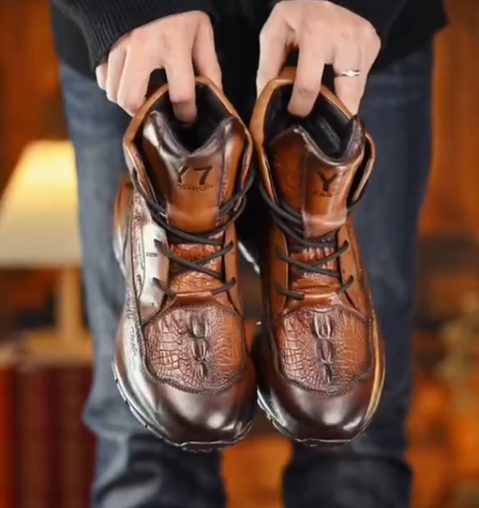 Men's fashionable casual leather shoes