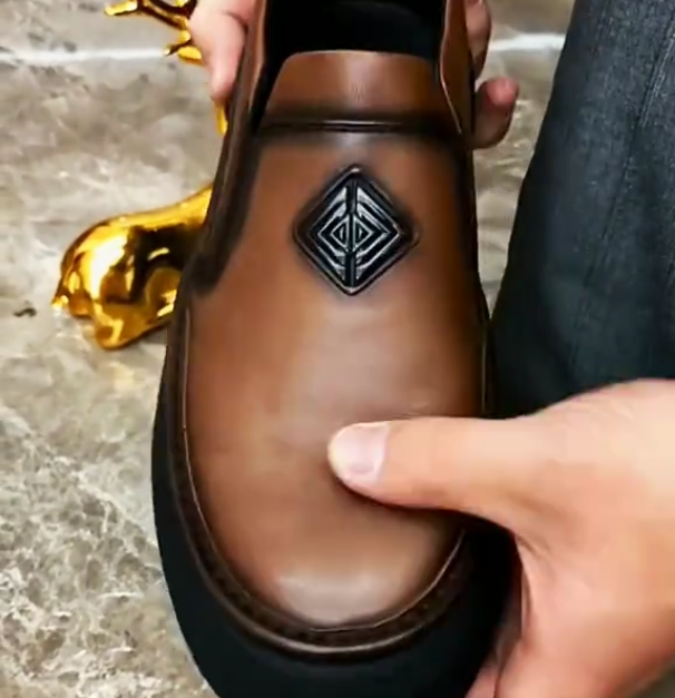 Men's vintage soft leather casual shoes