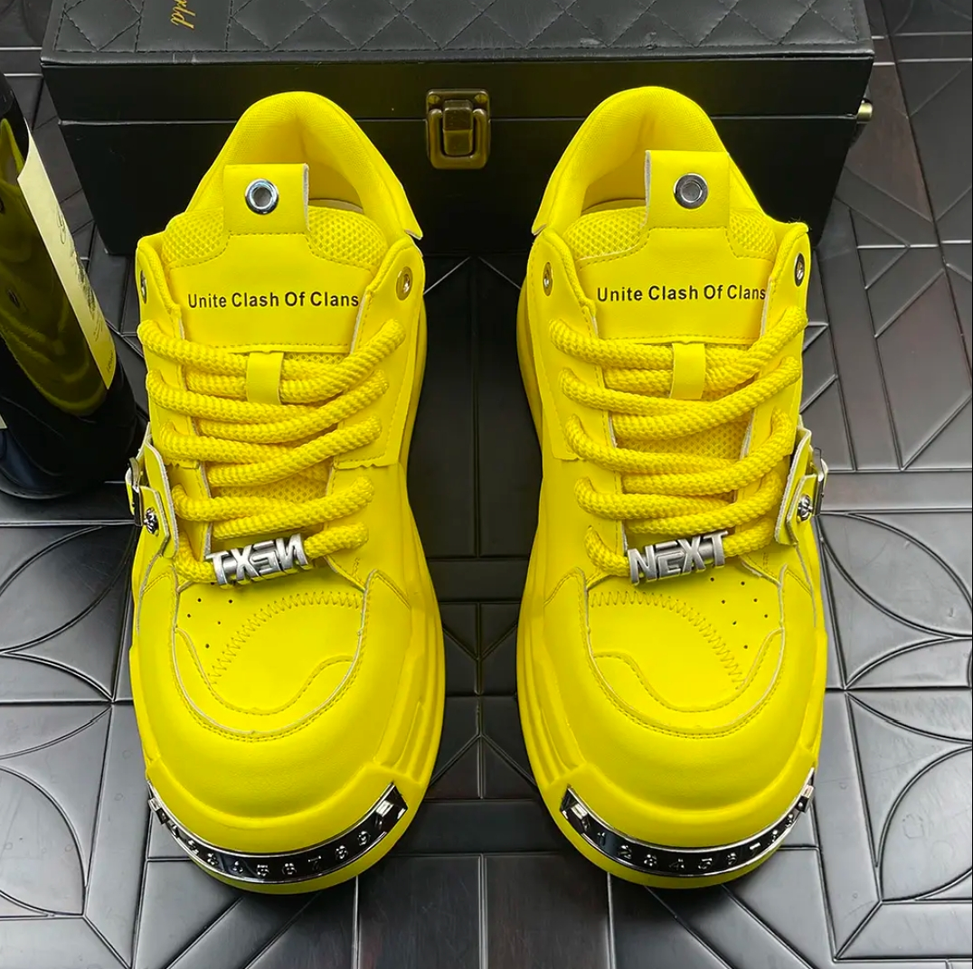 Men's height-increasing platform sneakers