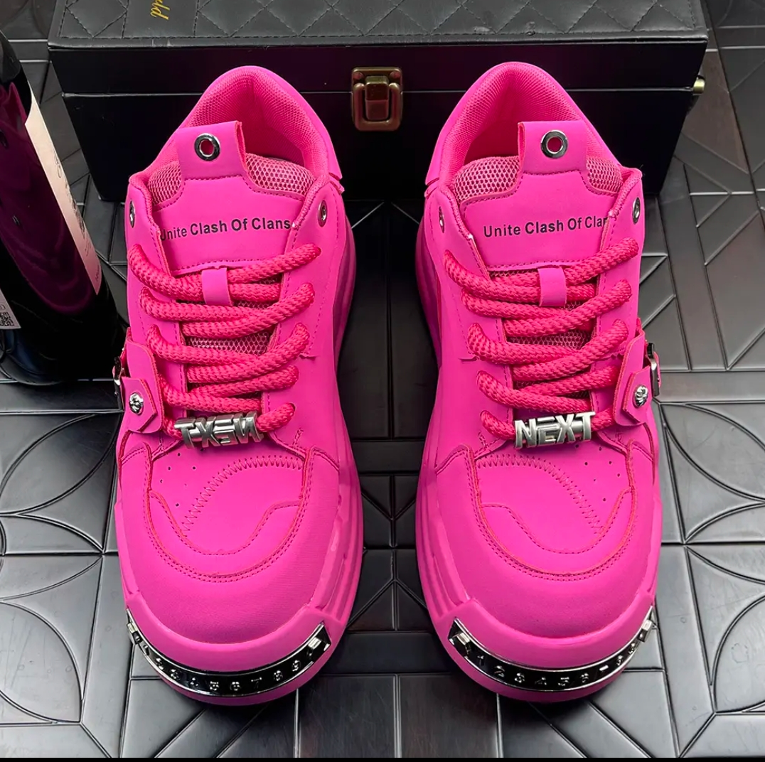 Men's height-increasing platform sneakers
