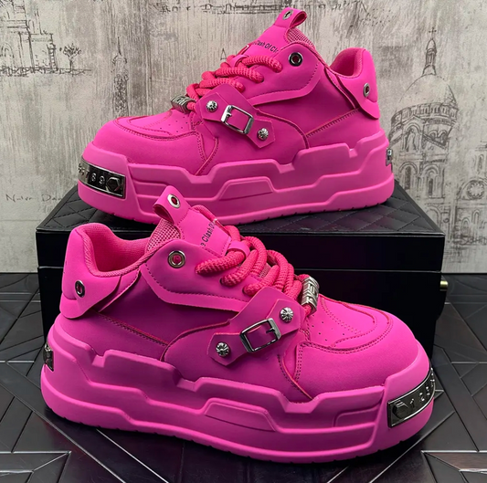 Men's height-increasing platform sneakers