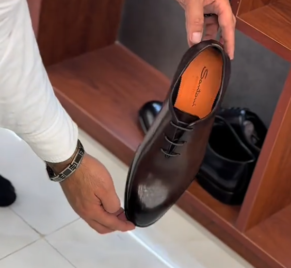 Men's pointed toe classic casual leather shoes