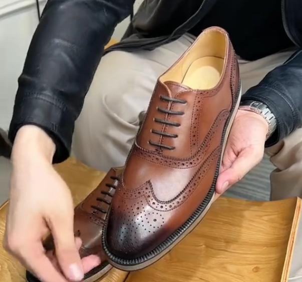 Men's flat business Oxford shoes