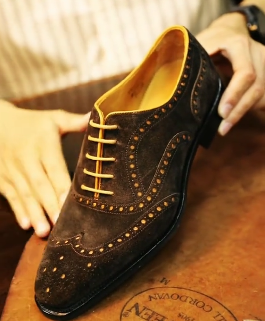 Men's rivet casual Oxford shoes