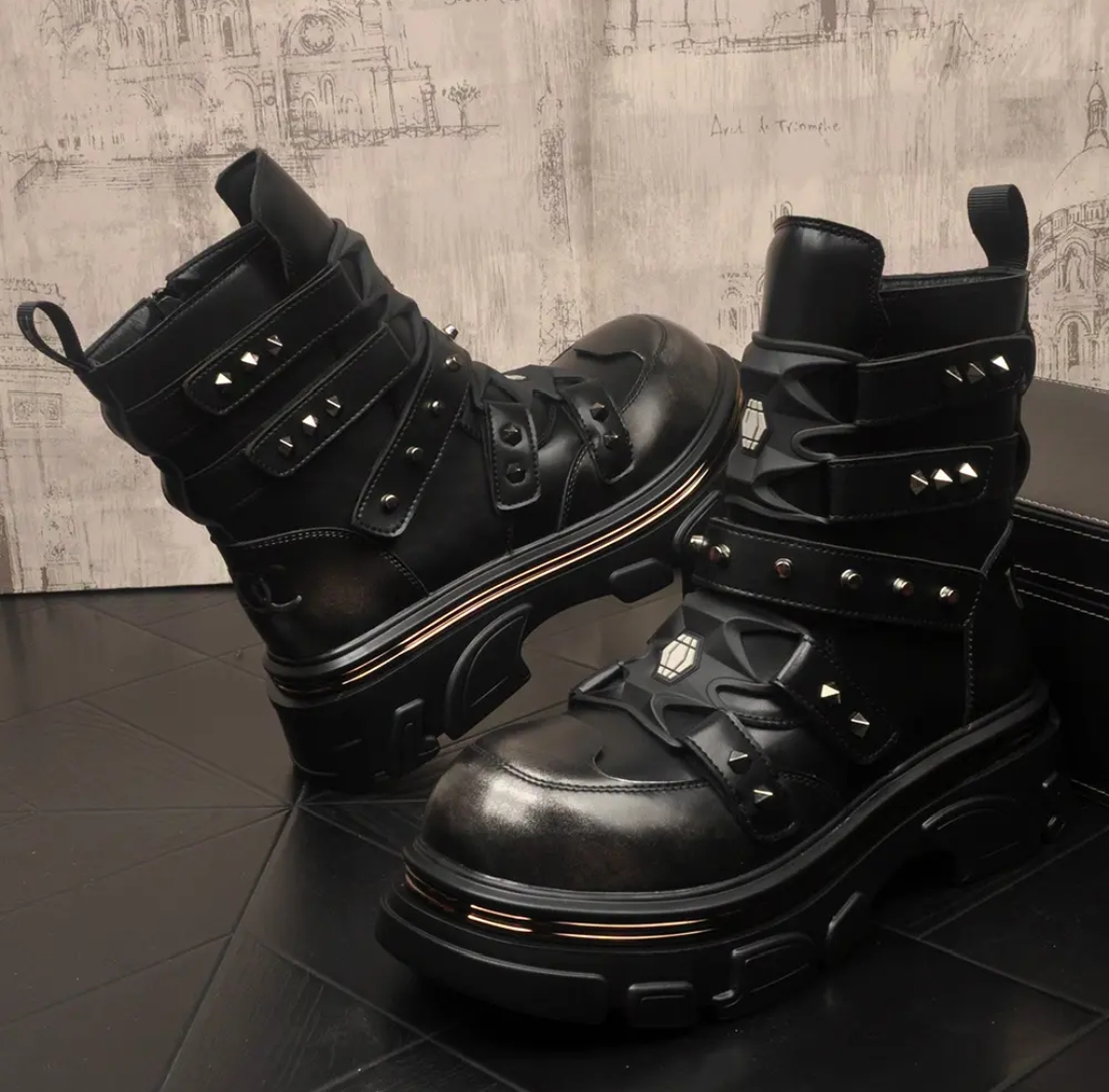 Metal punk Martin boots