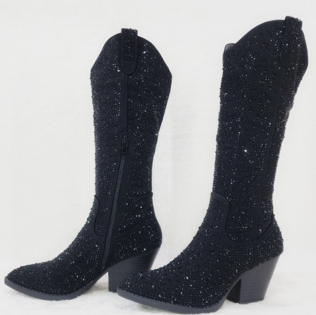 Luxury Rhinestone Women's Cowboy Boots