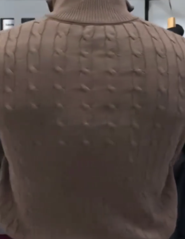 Stand-up Collar Knit POLO Shirt