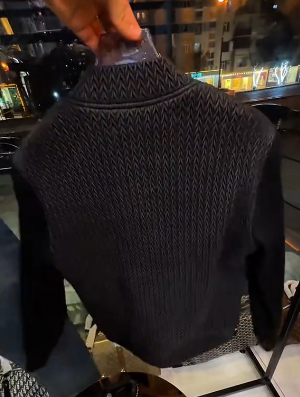 Men's Luxury Hand-woven Leather Jacket