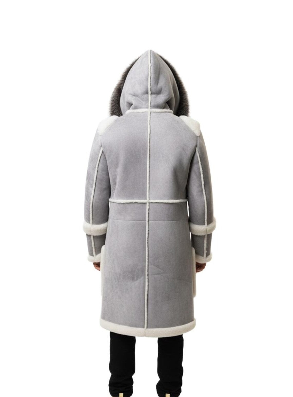 Handmade Shearling Aviator Coat