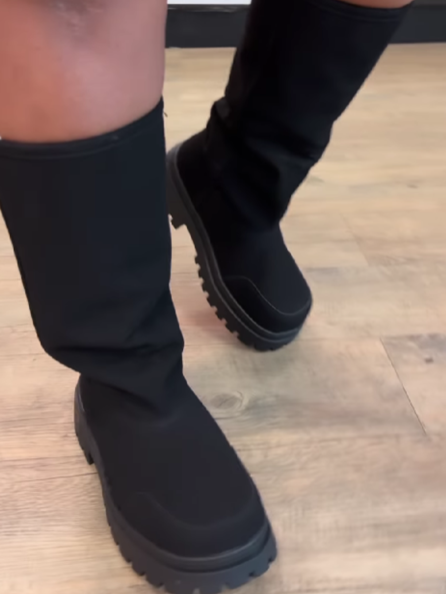 Thick-soled High Boots
