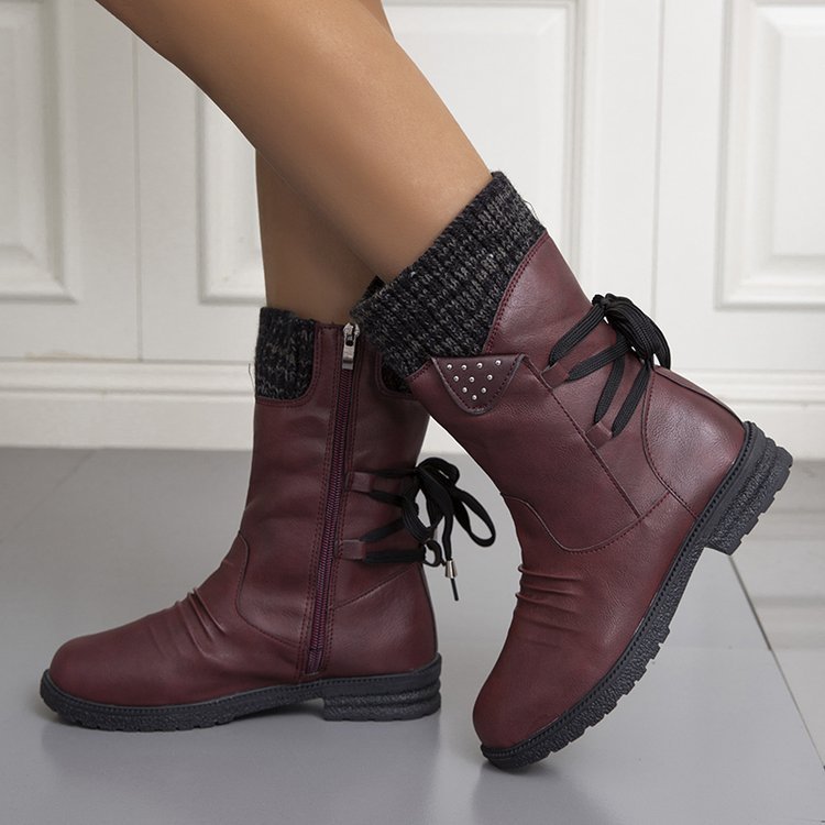 Retro mid-low Martin boots