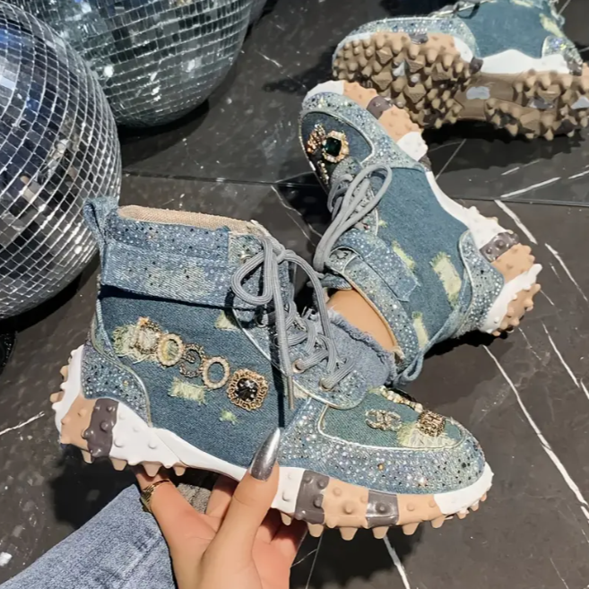 Water Brick High-Top Women's Sneakers