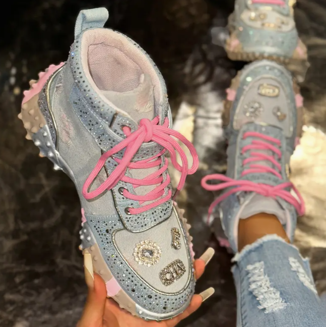 Water Brick High-Top Women's Sneakers