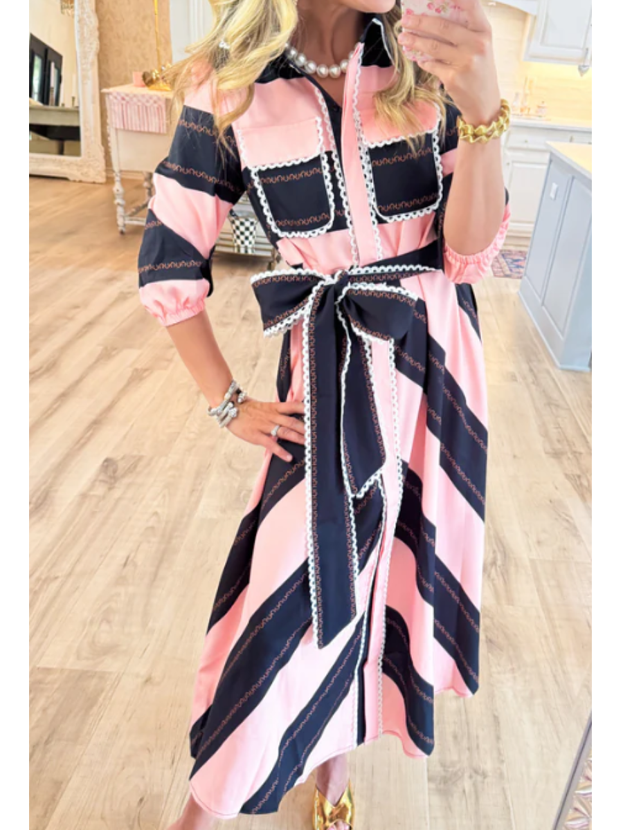Contrast Dress
