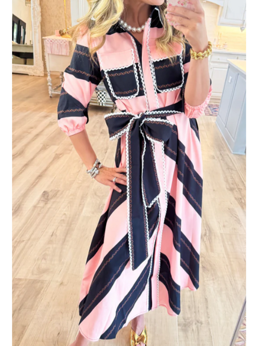 Contrast Dress