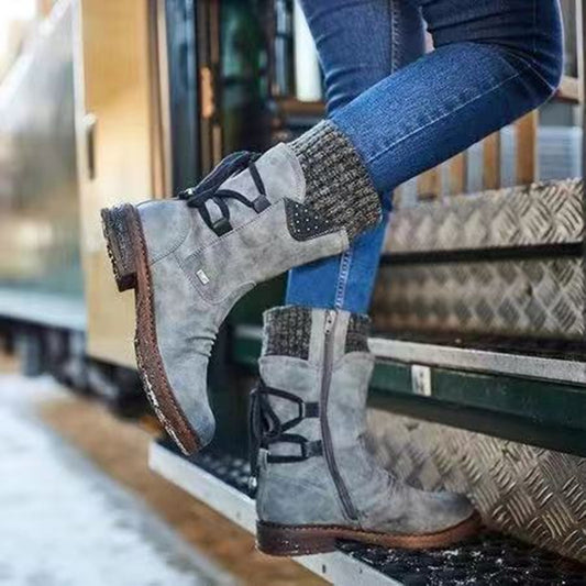 Retro mid-low Martin boots