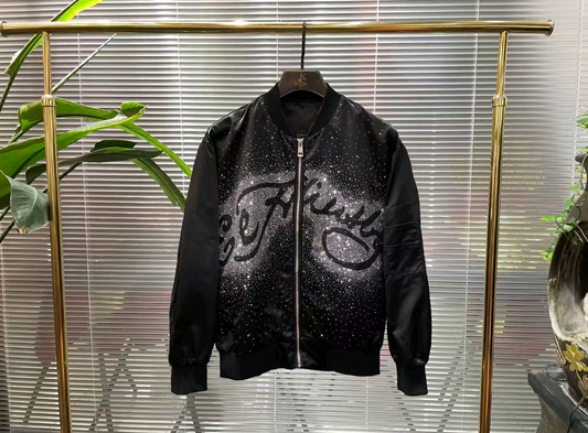 Hot-drilled tiger-head cotton jacket
