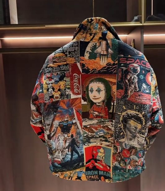 clown jacquard jacket