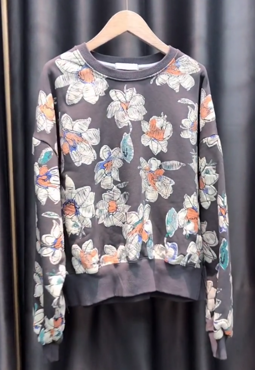 Heavy Industrial Floral Sweatshirt