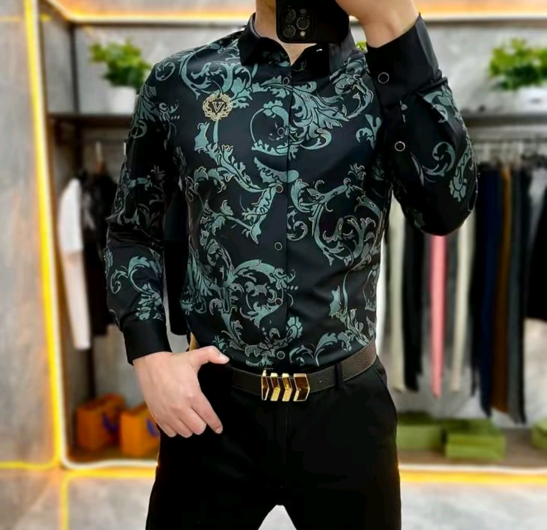 Printed slim-fit shirt