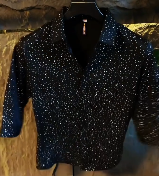 Starry Ice Silk Shirt