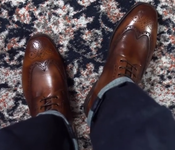 Men's business leather shoes
