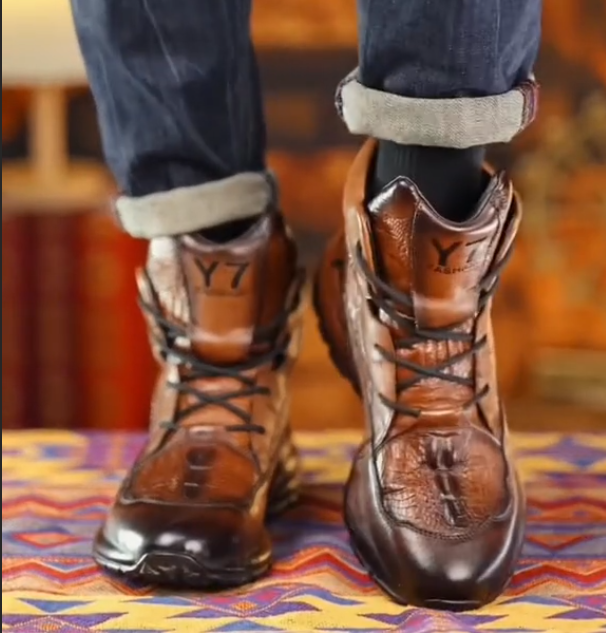 Men's fashionable casual leather shoes