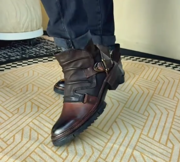 Men's retro mid-low top casual Martin boots