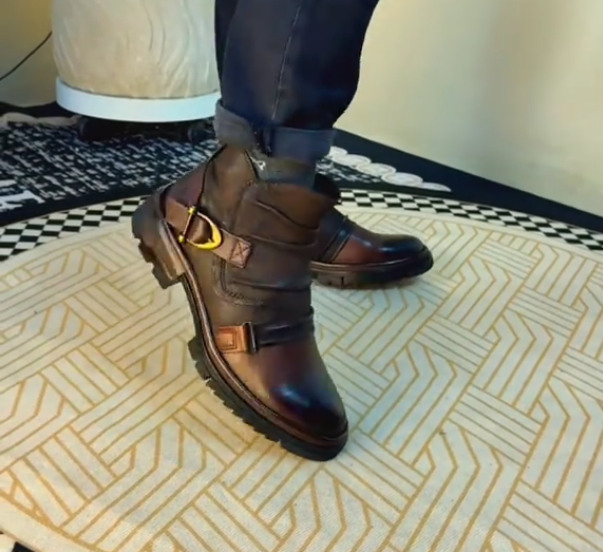 Men's retro mid-low top casual Martin boots
