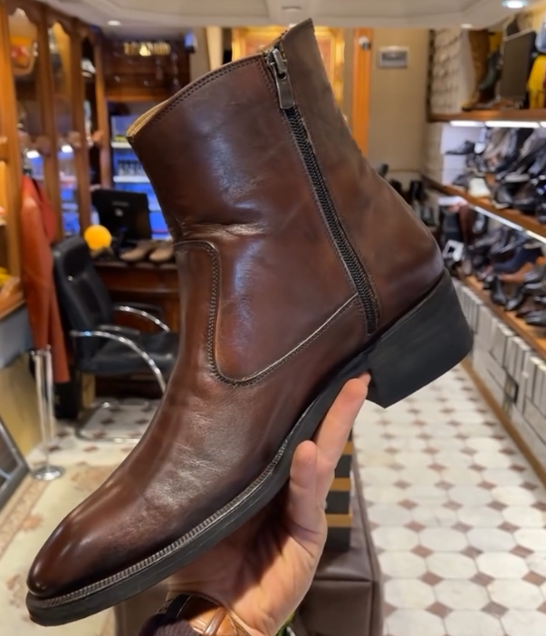 Men's long Martin boots