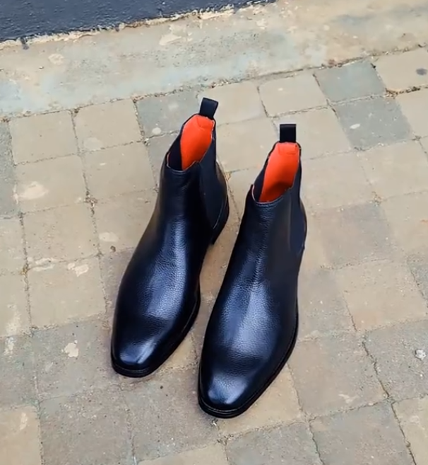 Men's casual leather boots
