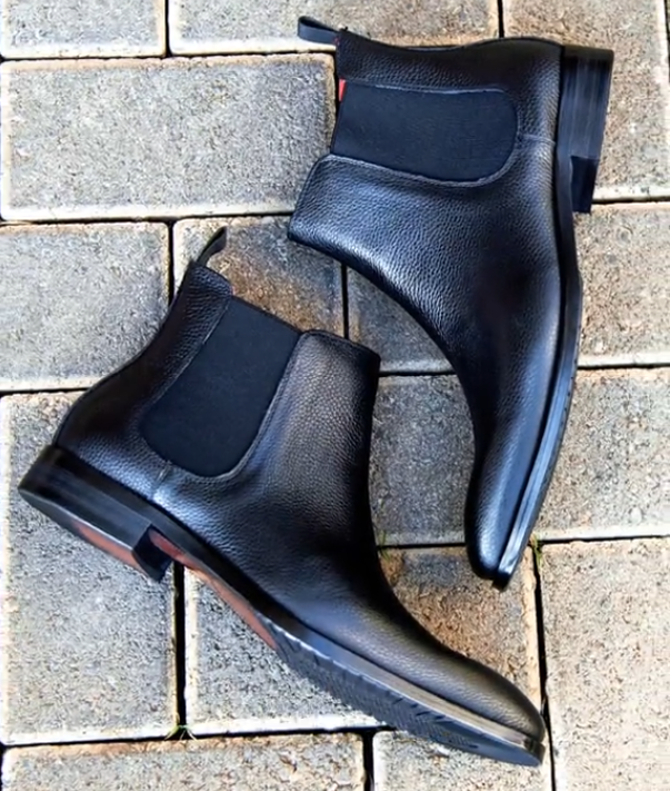 Men's casual leather boots
